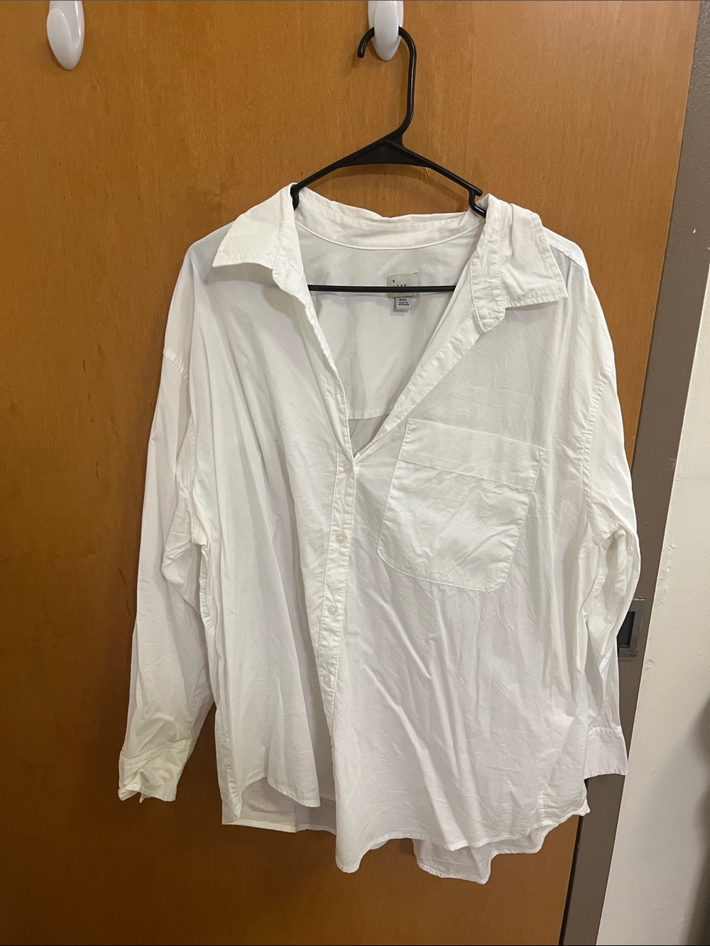 Classic White Long-Sleeve Women’s Button-Up Shirt